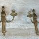 Pair of Louis XVI style bronze wall sconces