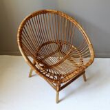Shell vintage rattan chair