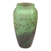 Vintage art deco glass paste, signed lorrain h 12 cm
