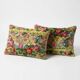 Set of 2 vintage velvet cushion covers 41x61 cm