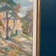 Large Original Swedish Oil on Canvas - “Forest” by Katharina Fontain - Signed - Vintage & Framed - 60 × 80 cm (23.6" × 31.5")