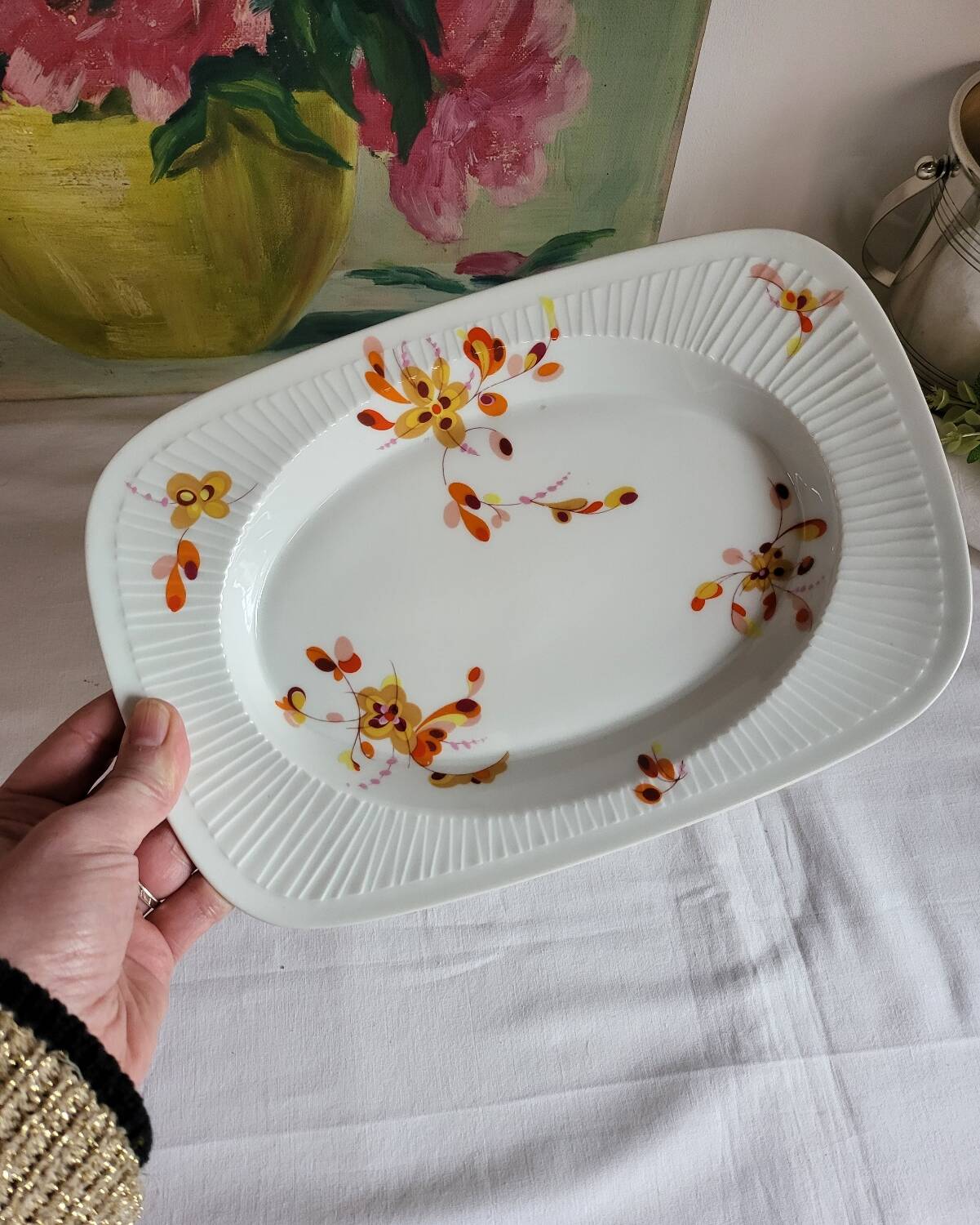 Plat Ravier en Porcelaine Haviland France Limoges