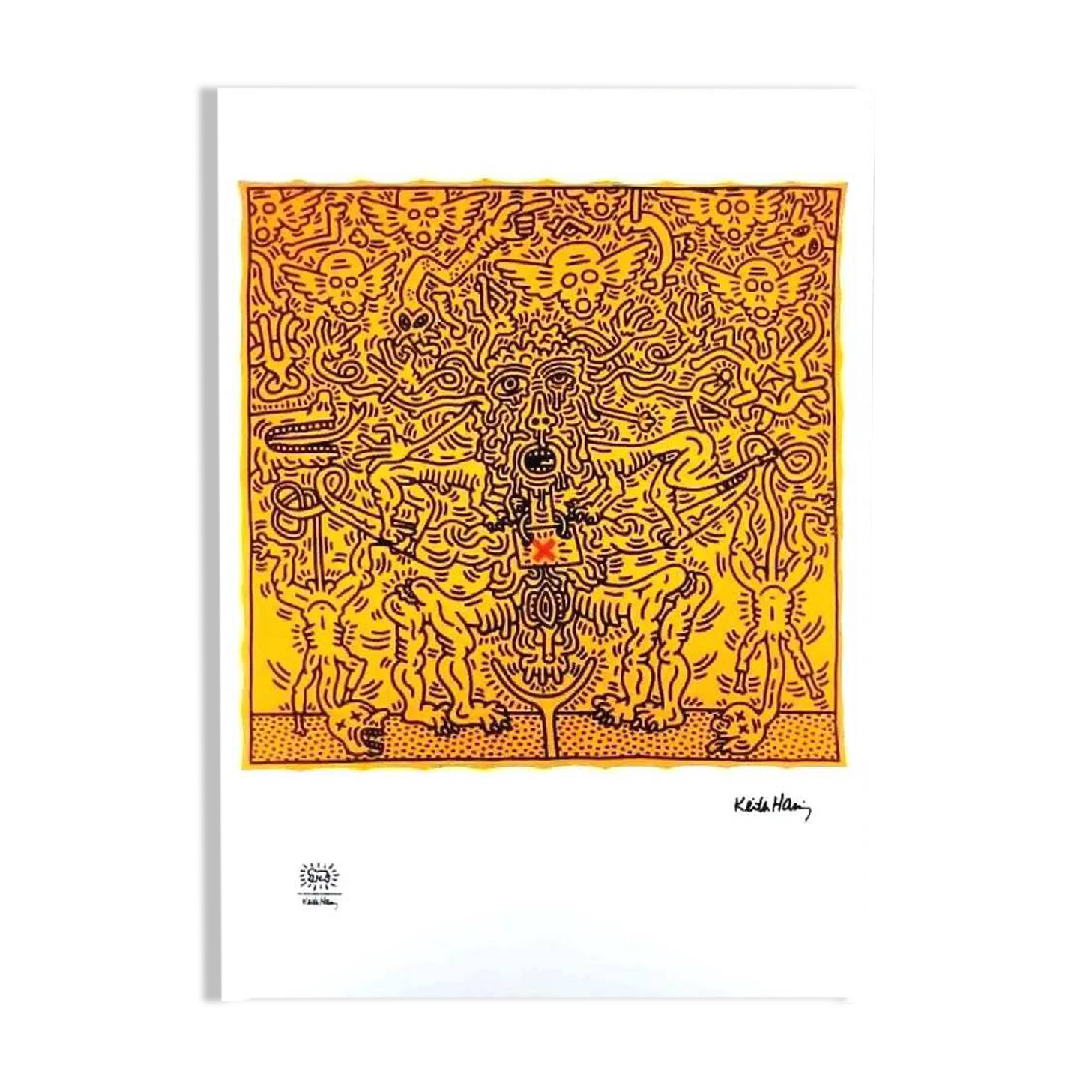1990s Keith Haring Limited Edition Lithograph