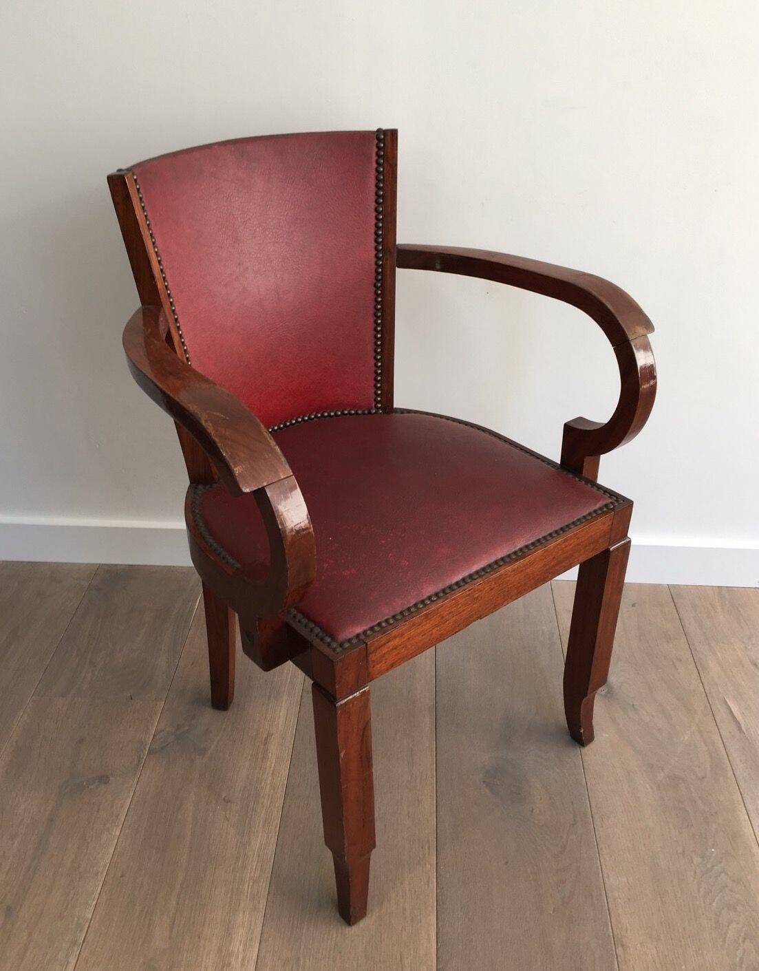 Rare set of 8 Art Deco armchairs.