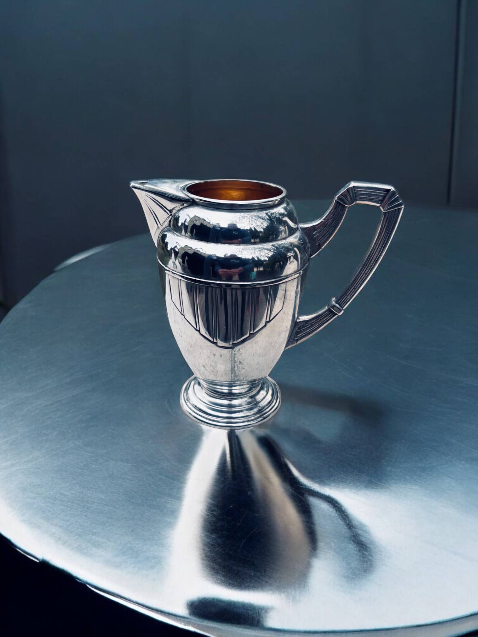 Art Deco Tea/Coffee Service Rodolphe Reysec (Silver Plated Metal)
