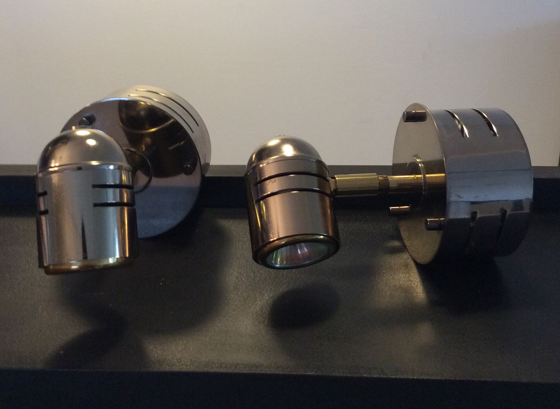 Pair of deknudt sconces in brass and chrome from the 70s