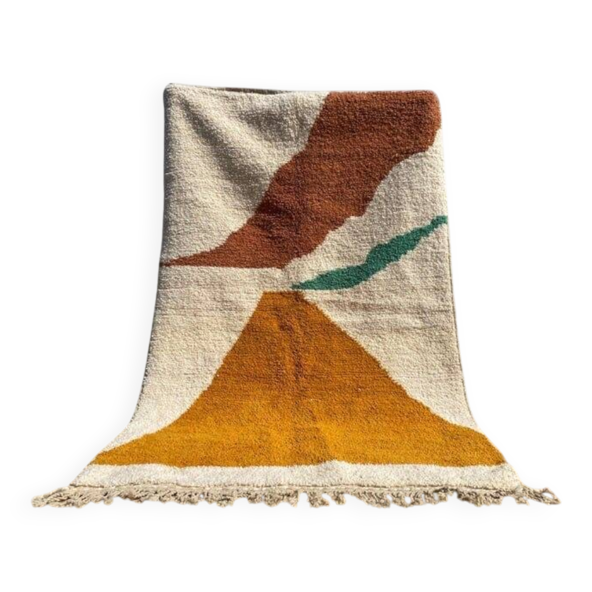 Handmade pure wool rug, size 2/3 m.