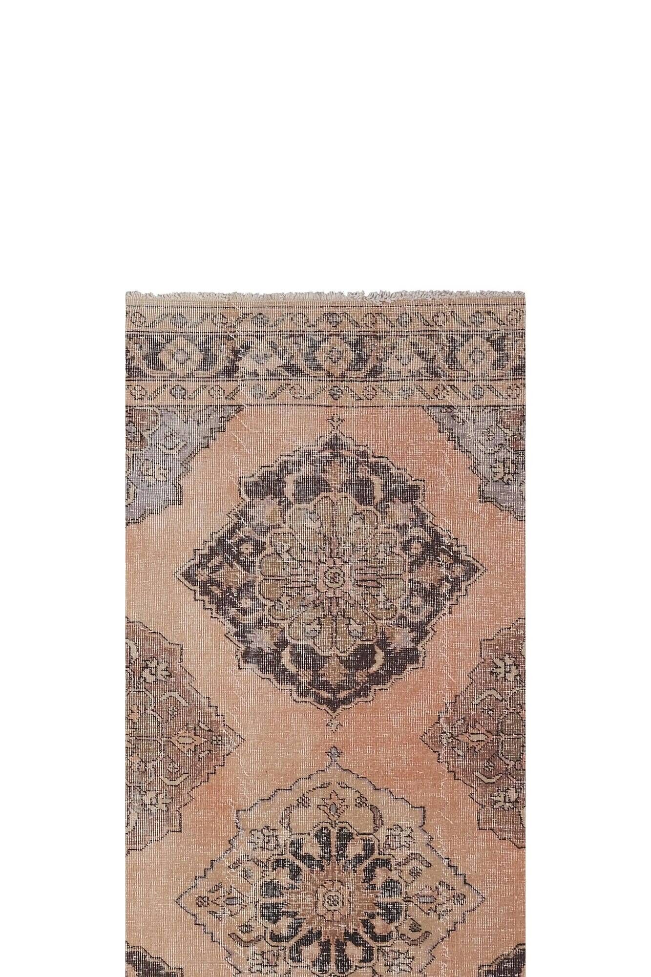 Vintage Turkish hallway rug 81x722 cm