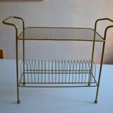 Vintage end table / coffee table & magazine rack