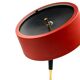 Oscar Torlasco, Mid-Century red table lamp, Lumi, Italy 1954
