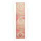 Red & beige vintage runner rug