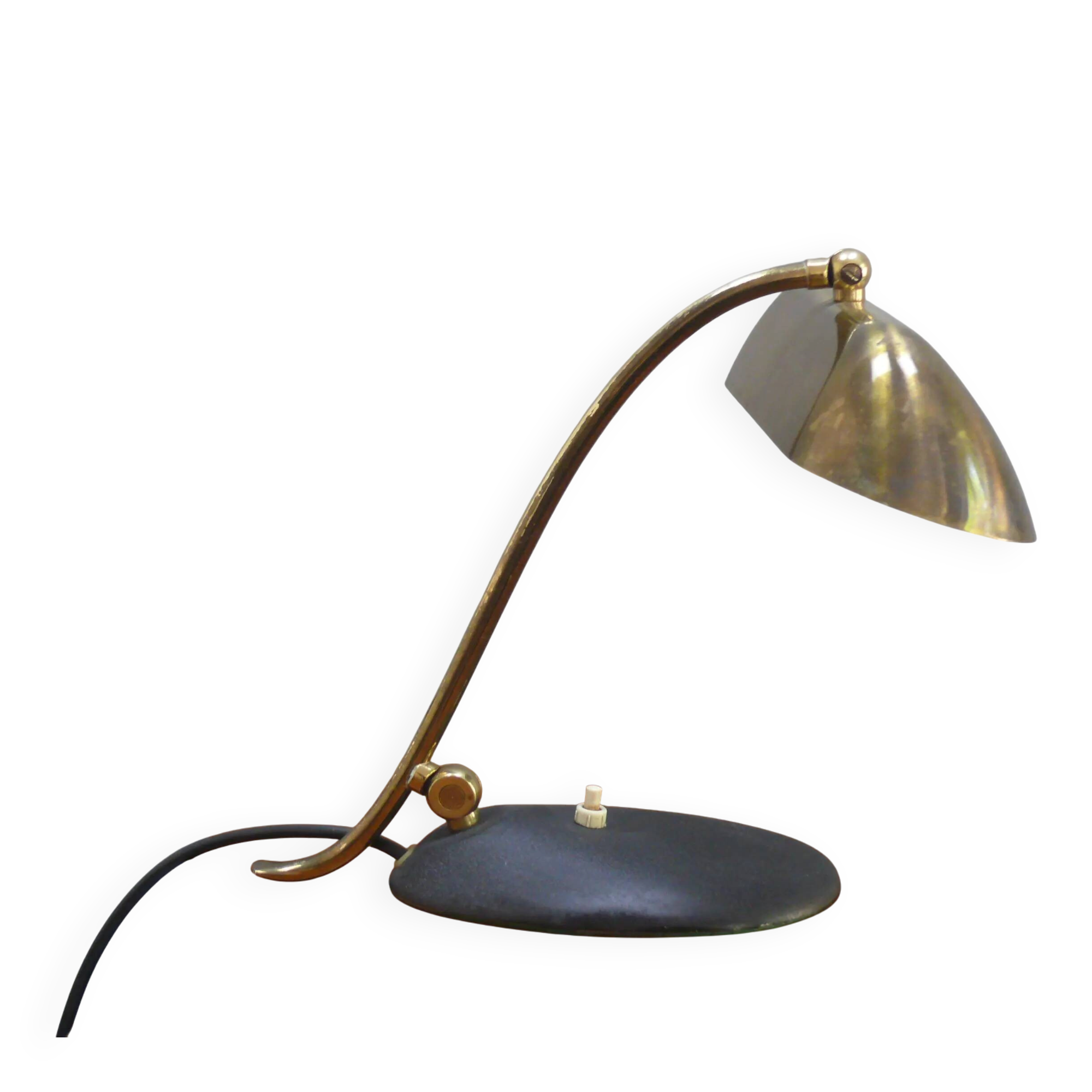 Vintage piano lamp, brass, 1960s, JBS