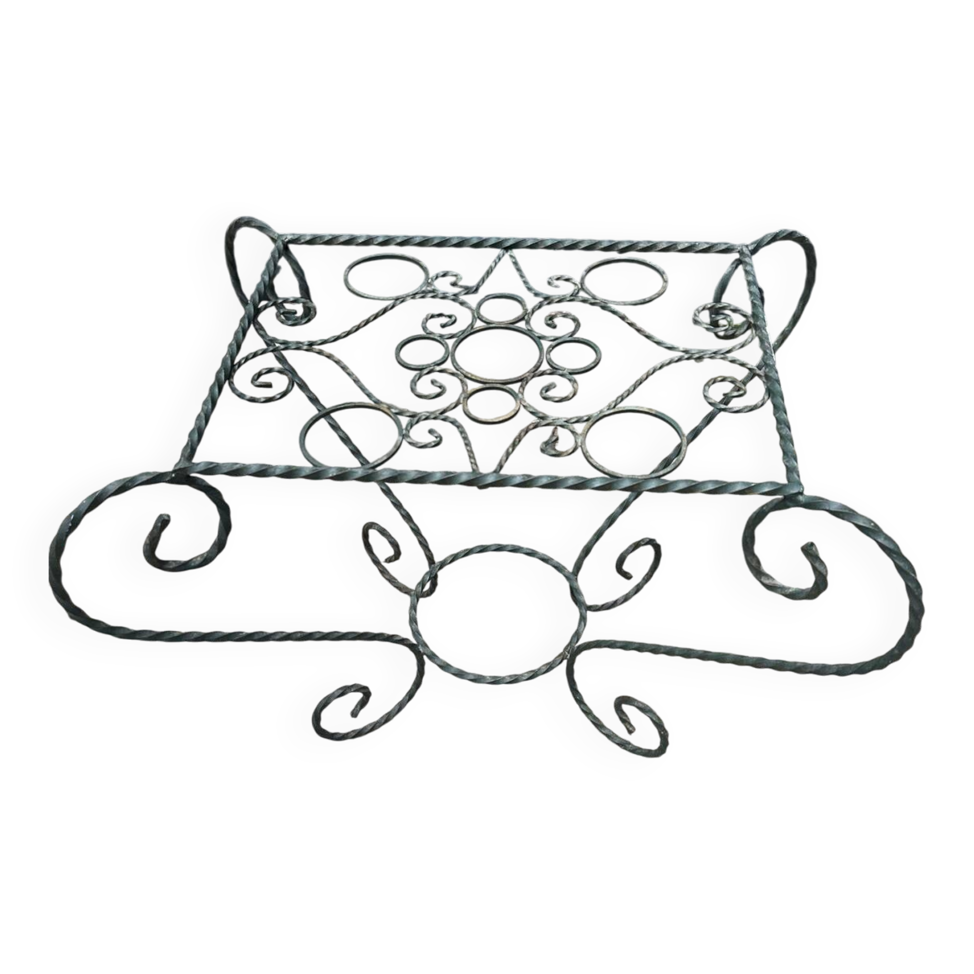 Wrought iron coffee table
