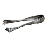 Solid silver sugar tongs