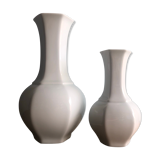 Set of two vases Vohenstrauss Johan Seltmann Bavaria. Height: 28 and 20 cm