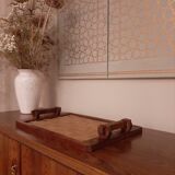 Brutalist wooden tray