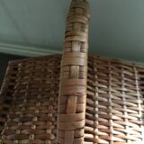 Double flap wicker basket