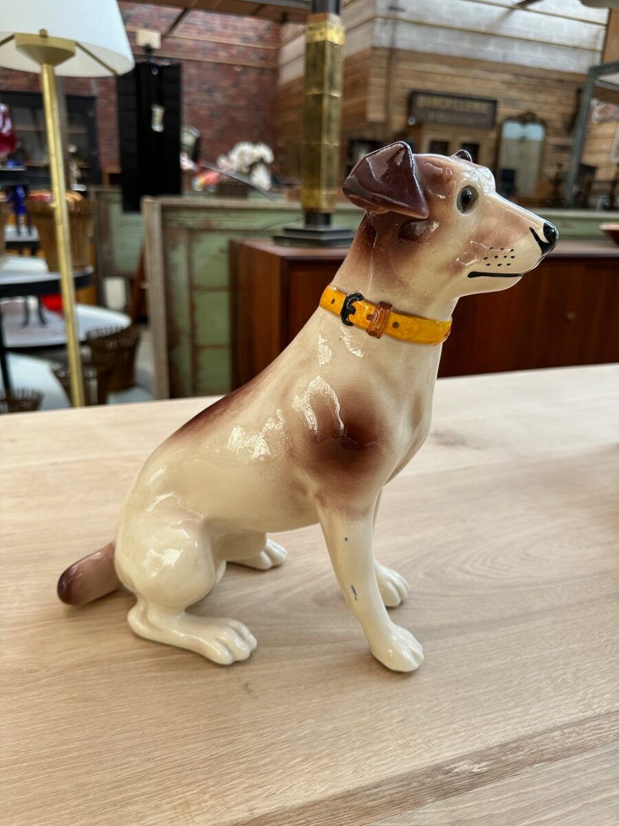 Series of ceramic dogs from Desvres