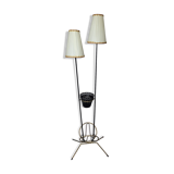 Lampadaire porte revue en fer forgé vintage