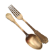 Silver metal cutlery SAM LUX