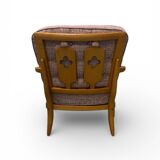 "José" armchair in solid oak by Guillerme & Chambron for Votre Ma