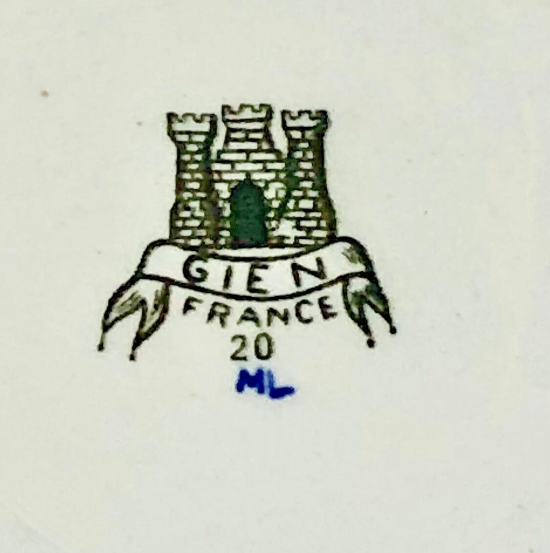 6 flat plates Gien Dionysos the children at the press 1938 1960