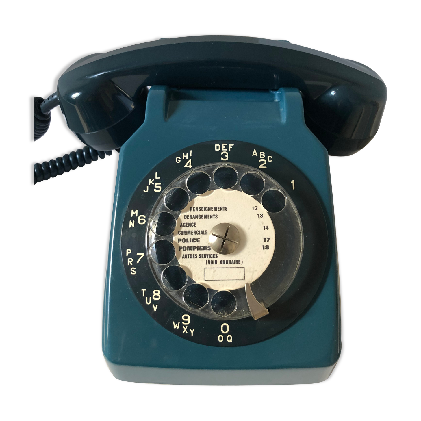 Vintage blue phone