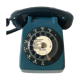 Vintage blue phone