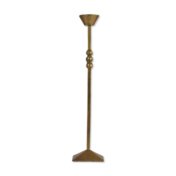 Brass Candlestick — Art Deco / Modernist Style, Belgium, circa 1920s–1940s