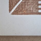 Original Pre-Columbian print, 1960s