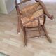 Fauteuil bois et paille