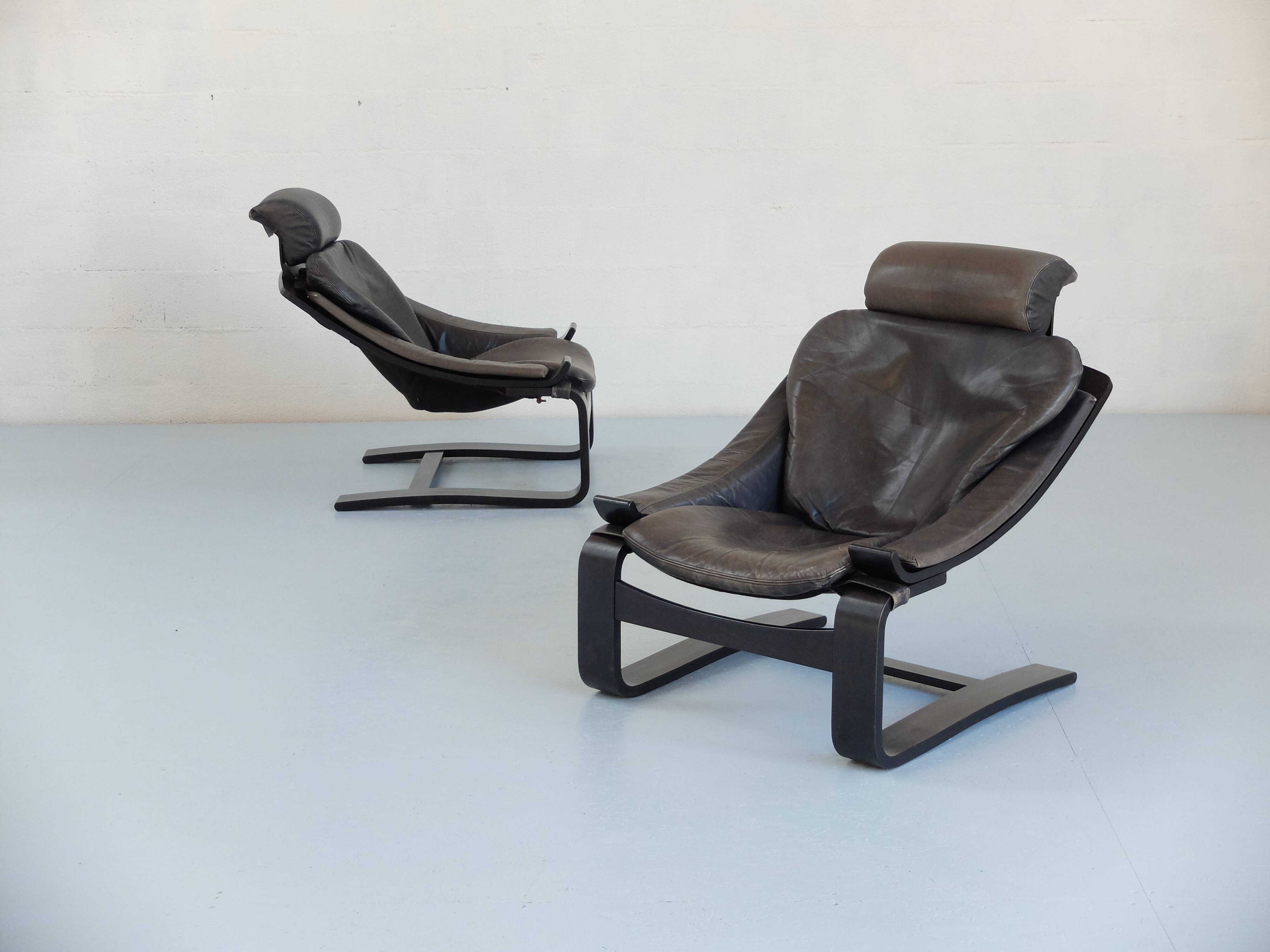 Paire de fauteuils Kroken , Nelo Suède année 70