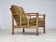 1970s, Danish armchair, furniture wool, solid oak wood.
