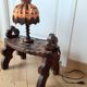 Tabouret banc bois esprit forêt noire