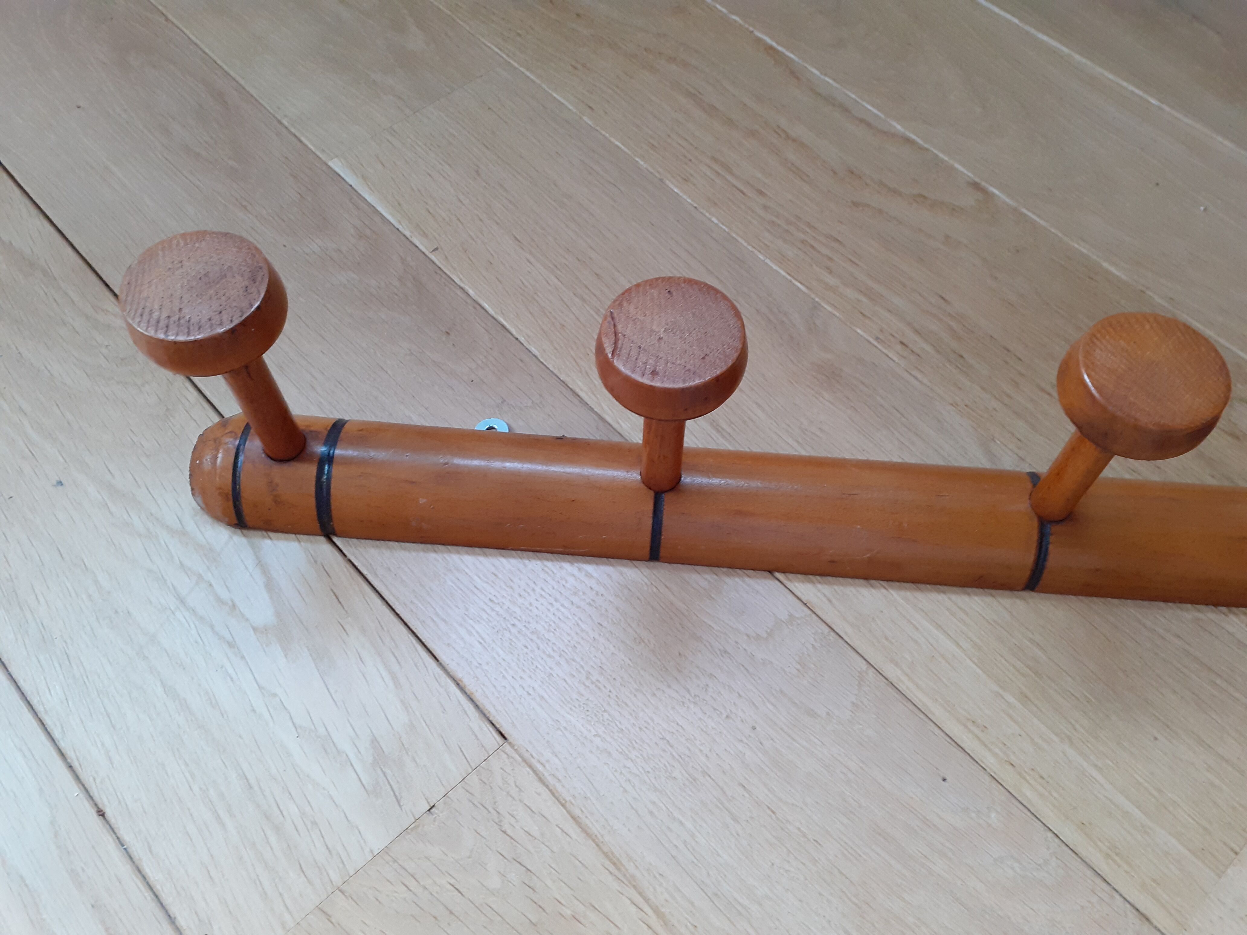 Old bamboo imitation portemanteau 6 patères