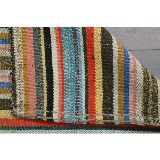 1970s vintage Turkish Oushak handmade wool cotton orange runner rug 79x237