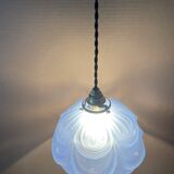 Art Deco molded glass pendant light