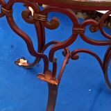 Vintage wrought iron pedestal table
