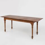 Rustic Farmhouse Table in Pine Wood, France, 1850s