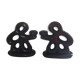 Pair of ceramic Art Deco candlesticks