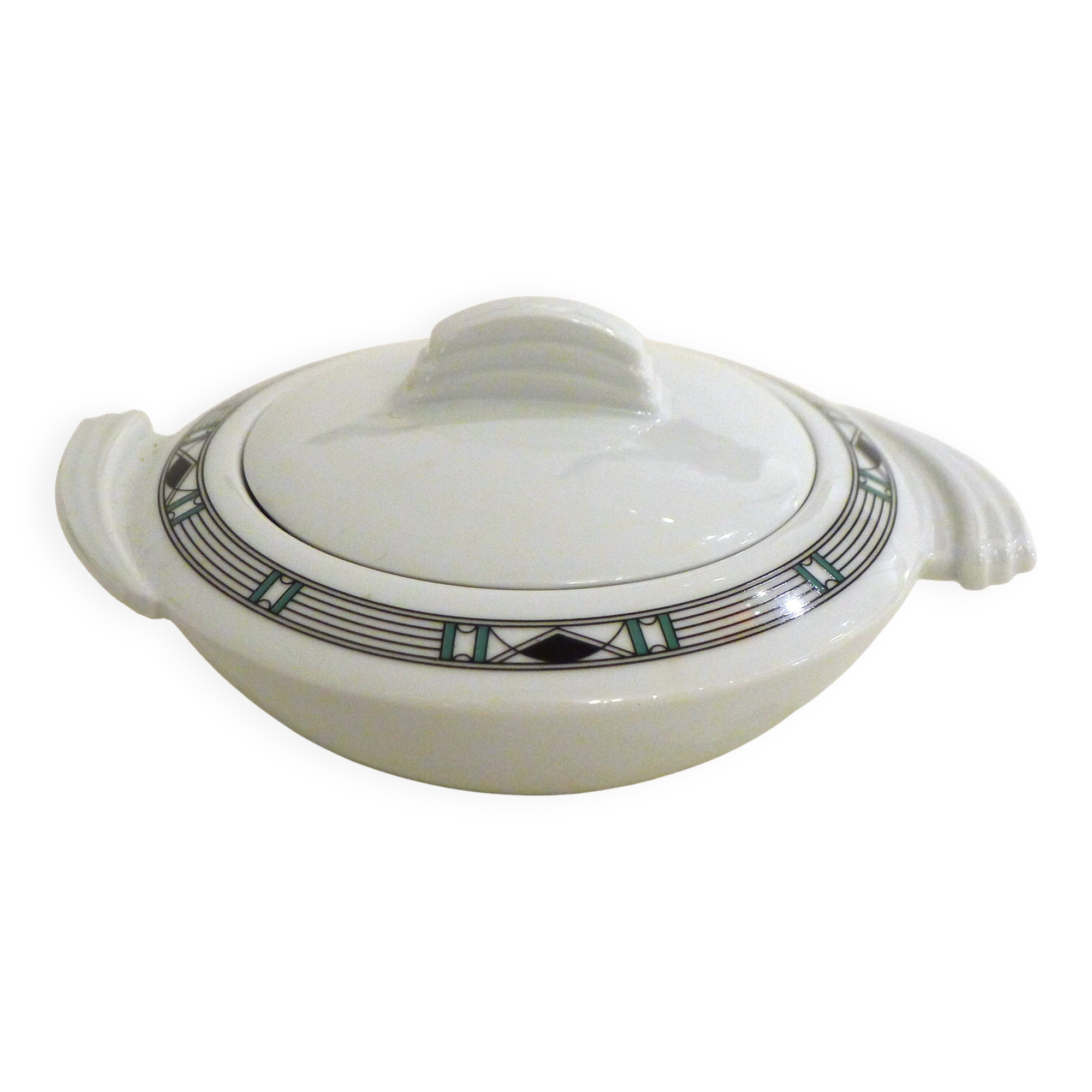 Delphie sugar bowl by Guy Degrenne in porcelain