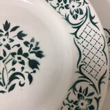 6 flat plates Digoin Sarreguemines model "Versailles"