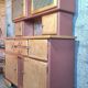 Mado two-body vintage kitchen buffet from the 1950s – cathedral glass