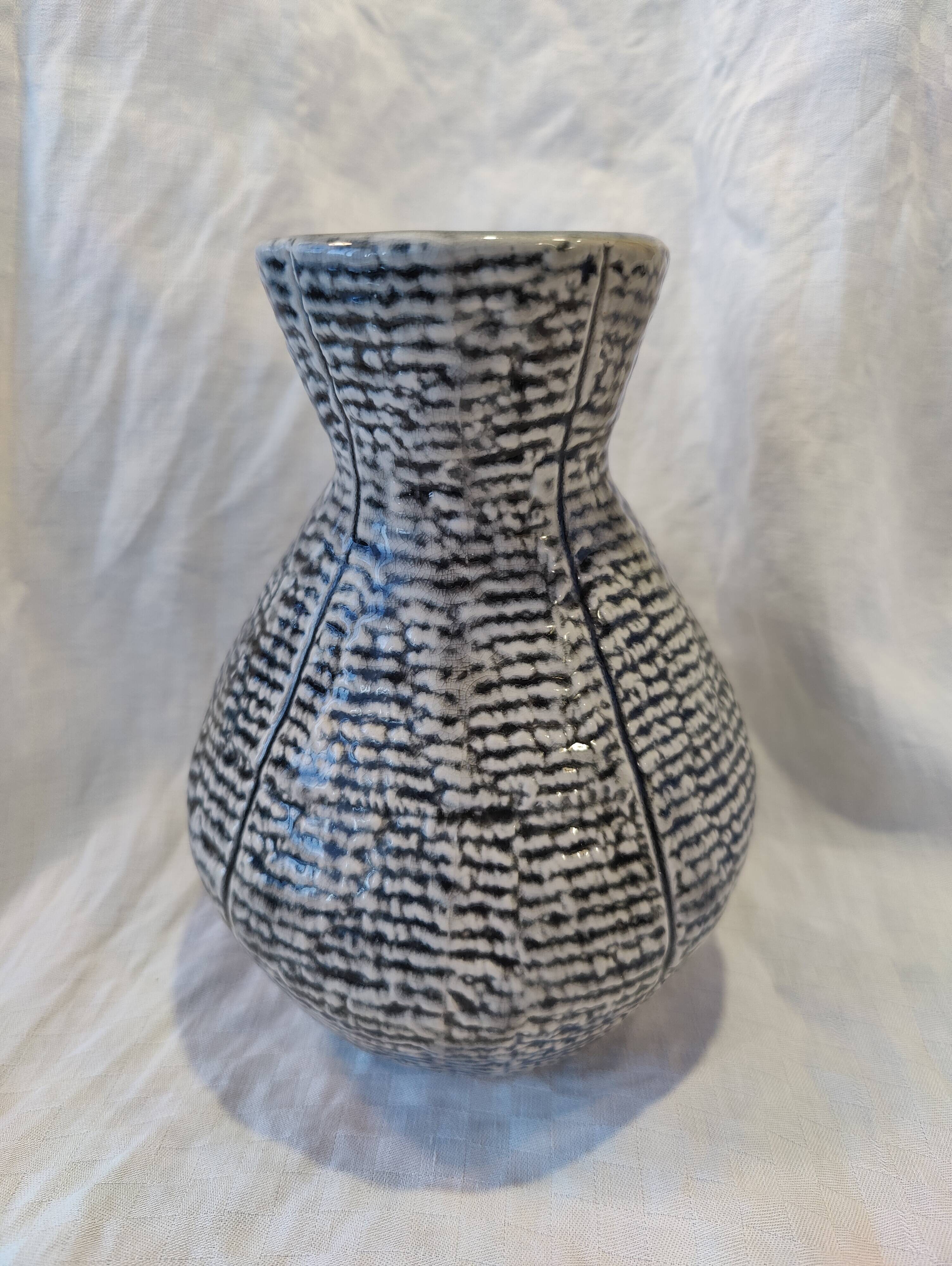 Gray ceramic vase from the 1950s