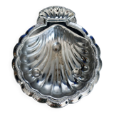 Vintage shell pocket emptier in shiny silver metal