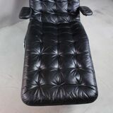 1970s Swedish Leather Chaise by Sam Larsson for DUX