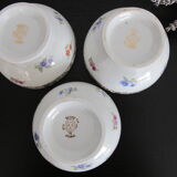 Set of 3 porcelain bowls