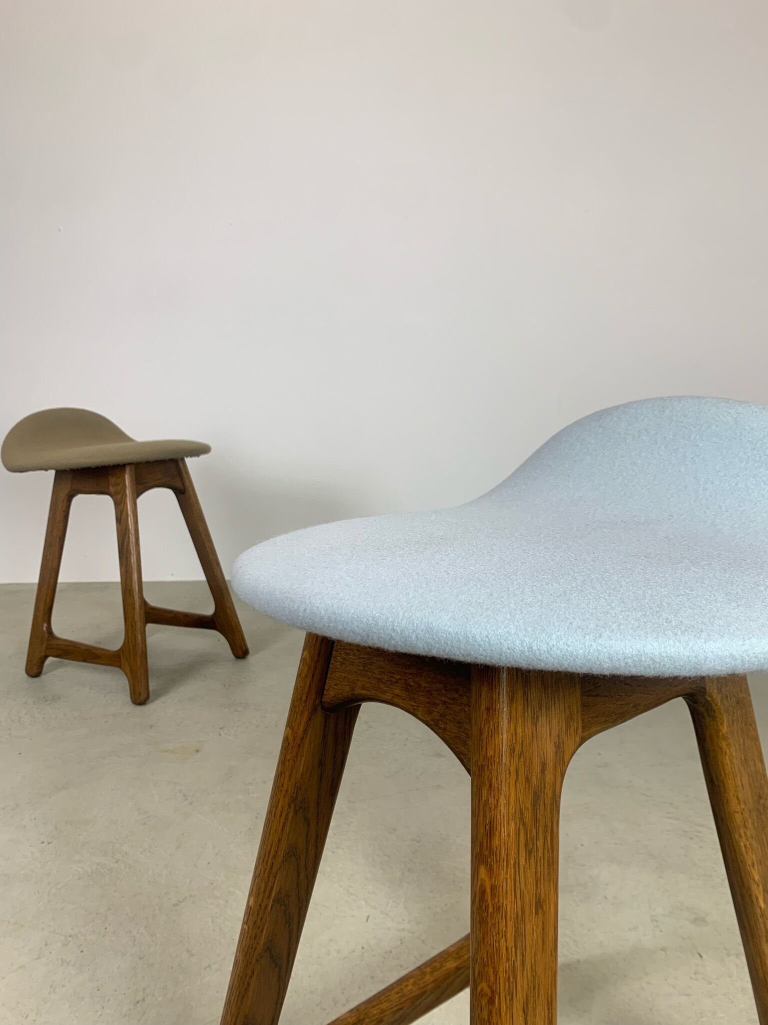 Pair of Danish Stools by Erik Buch for O.D. Mobler 1960s