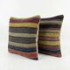 Set of 2 vintage kilim cushion covers 61x64 cm