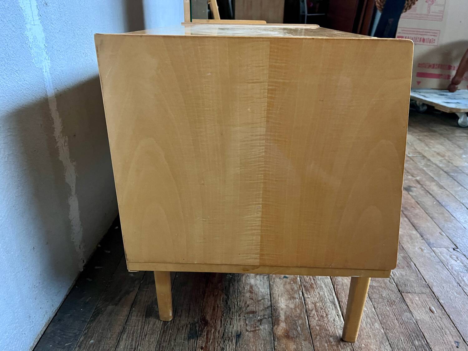 Vintage dressing table, in birch, dressing table / entrance furniture